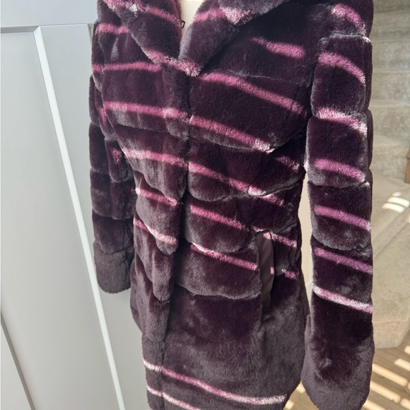 Jones New York Deep Plum Teddy Jacket winter jacket - Picture 5 of 7